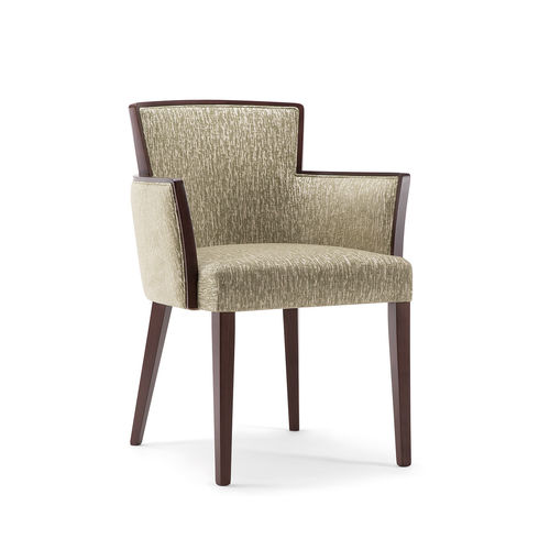 Chaise contemporaine - LONDON 016 SA - TIROLO SRL - d'intérieur / en tissu / avec piètement en bois