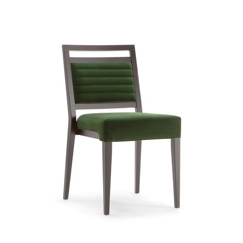Chaise contemporaine - GINEVRA 031 SA - TIROLO SRL - d'intérieur / en tissu / en bois massif