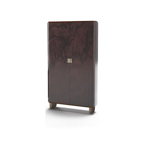 Armoire Art Déco - FIFTH AVENUE - Thomas Mucha - en noyer / en padouk / à portes battantes