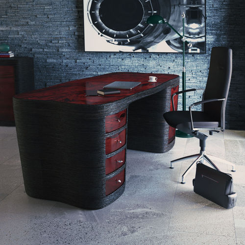 Bureau de direction - REDWOOD - Thomas Mucha - contemporain / en chêne / en bois laqué
