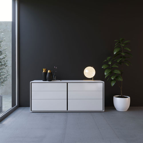 Commode contemporaine - MODE 170 - ITALIANELEMENTS - en MDF laqué / en mélaminé / rectangulaire