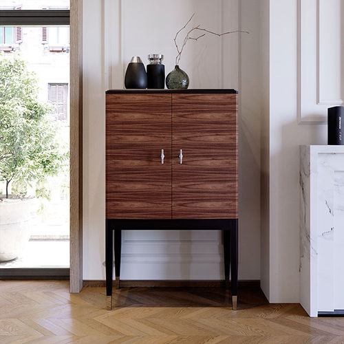 Meuble bar contemporain - G.BAR - ITALIANELEMENTS - en noyer / en bois laqué / en placage de bois