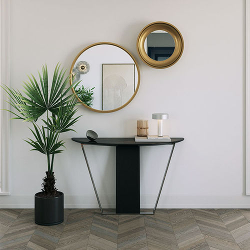 Console contemporaine - INGRID - ITALIANELEMENTS - en placage de bois / en MDF / en MDF laqué