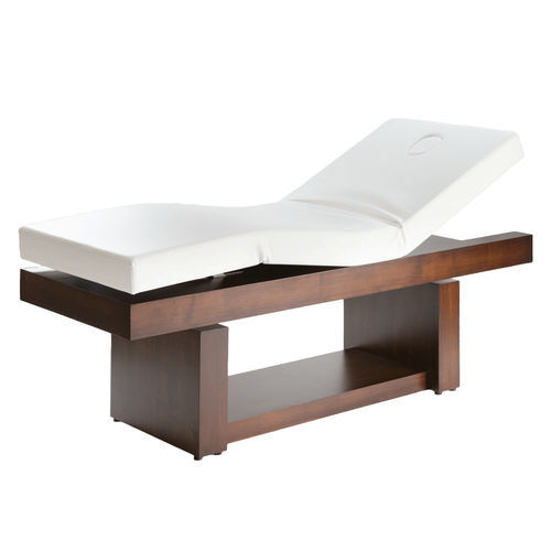 Table de massage électrique - Manak - Esthetica Spa and Salon Resources Private Limited - en teck / en chêne naturel / en placage de bois