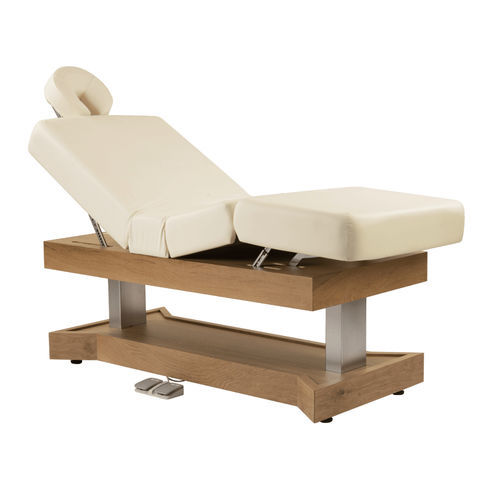 Table de massage électrique - ISA - Esthetica Spa and Salon Resources Private Limited - en mousse / en frêne / à hauteur réglable