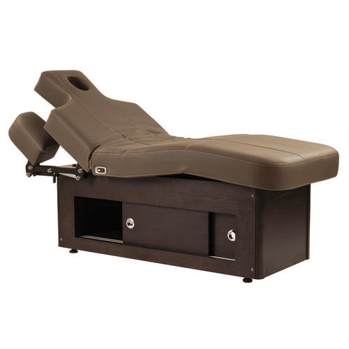 Table de massage électrique - Raman - Esthetica Spa and Salon Resources Private Limited - en mousse / bois / avec rangement