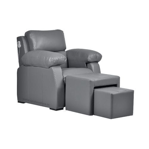 Fauteuil spa pédicure en cuir - Nakul  - Esthetica Spa and Salon Resources Private Limited - avec repose-tête / avec repose-pieds / inclinable
