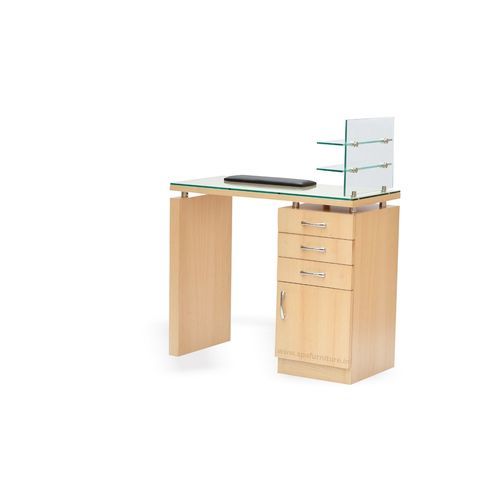Table de manucure avec rangement intégré - Akasa - Esthetica Spa and Salon Resources Private Limited