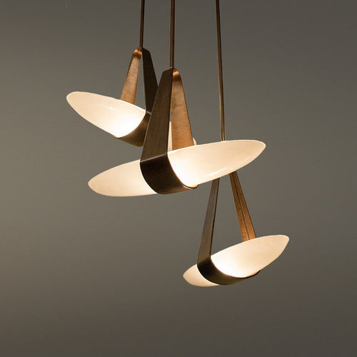Lustre contemporain - SOPHIA  - Hilliard - en verre / en bronze / fait main
