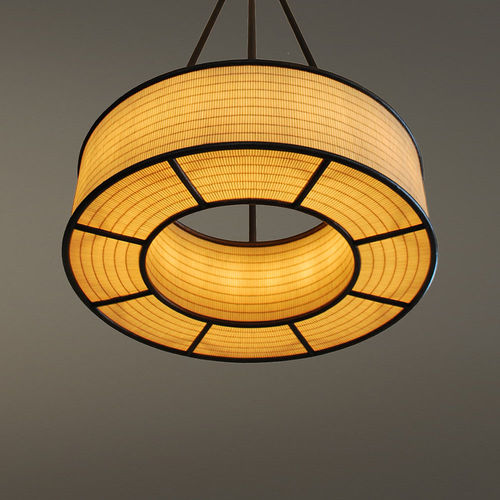 Suspension - HALO - Hilliard - en bronze / en verre / contemporaine