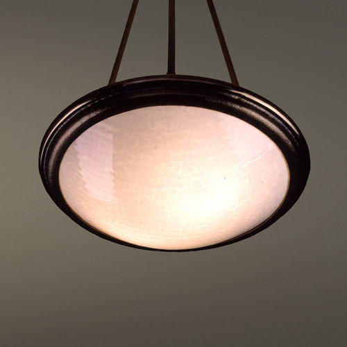 Suspension - METRO DOME - Hilliard - en bronze / en verre / classique