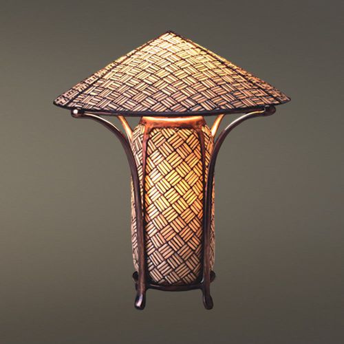 Lampe de table - WOVEN CHINA - Hilliard - en bronze / en verre / classique