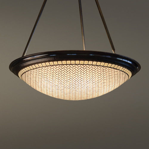 Suspension - AURA - Hilliard - en bronze / en verre / classique