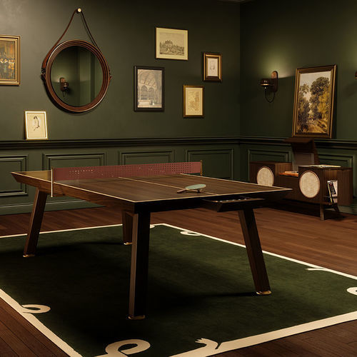 Table de ping-pong d'intérieur - Keppel - WOOD TAILORS CLUB - contemporaine / résidentielle / en laiton