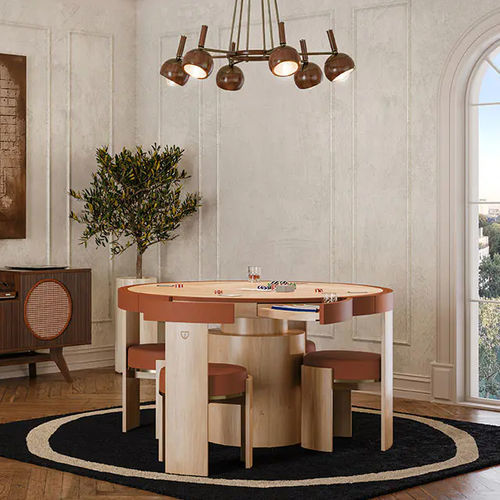 Table de jeu pour enfant contemporain - Wellesly - WOOD TAILORS CLUB - résidentiel / en noyer / en cuir