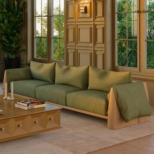 Canapé contemporain - Dudley - WOOD TAILORS CLUB - en tissu / en cuir / avec accoudoirs