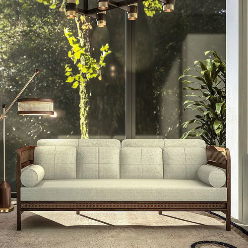 Canapé contemporain - Crockford - WOOD TAILORS CLUB - en tissu / avec accoudoirs / avec coussin amovible