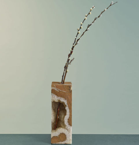 Vase contemporain - PEDRA 99,6 - NOMA Editions - en pierre / contract