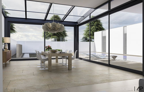 Véranda en verre - GIARDINI D'INVERNO - VERANDE - Unica living design Poland - en bois / en aluminium