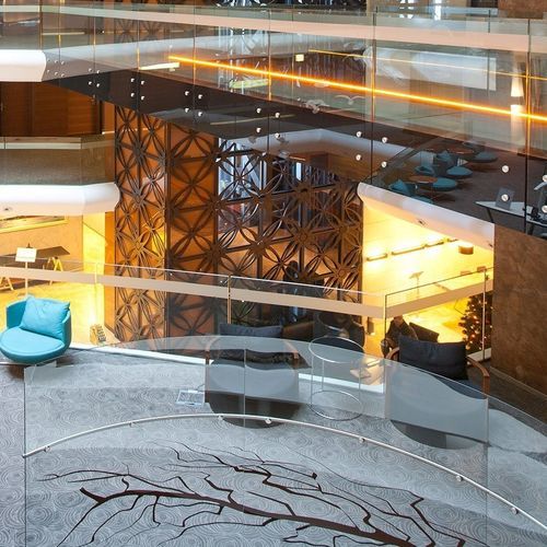 Panneau en verre trempé - PARTIALLY - www.camglass.com.tr - transparent / pour agencement intérieur / pour garde-corps