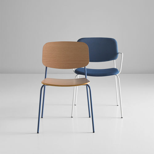Chaise contemporaine - CAP - Mobboli - d'intérieur / en tissu / en contreplaqué