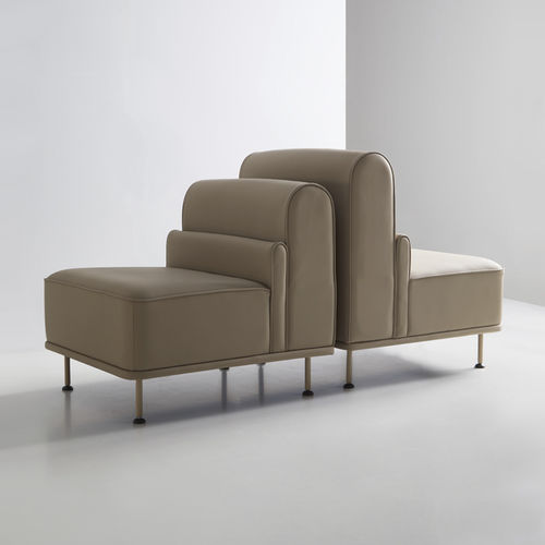 Chauffeuse contemporaine - ALPE - Mobboli - en tissu / en métal peint / grise
