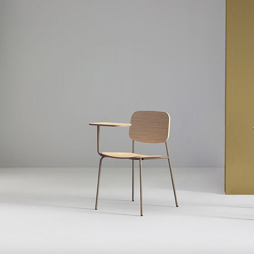 Chaise contemporaine - CAP - Mobboli - d'intérieur / en tissu / en contreplaqué