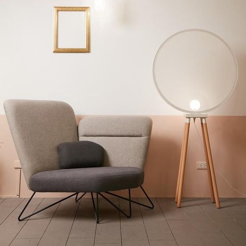 Fauteuil contemporain - Soledad  - camino - en tissu / en métal / à coussins