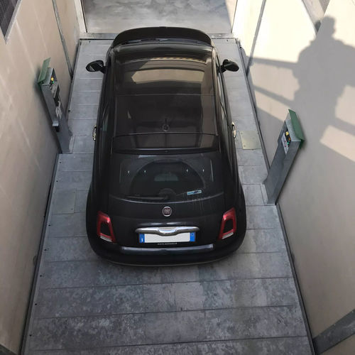 Ascenseur pour voiture hydraulique - Carmec - d'extérieur / d'intérieur