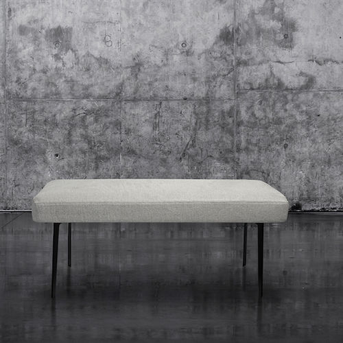 Banquette contemporaine - CLEMENCE  - Defleure Home Collection - en tissu / en cuir / en hêtre