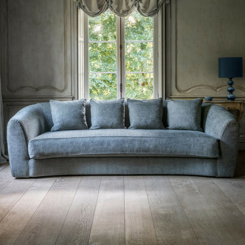 Canapé contemporain - XAVIERA  - Defleure Home Collection - en tissu / en cuir / avec revêtement amovible