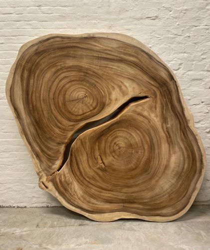 Table basse contemporaine - ALBIZIA SAMAN - Defleure Home Collection - en bois / avec piètement en métal / avec piètement en bois