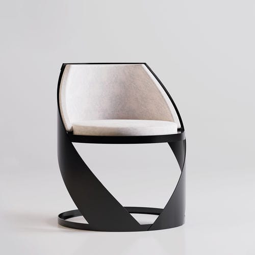 Chaise design industriel - 134  - Trackdesign - d'intérieur / en tissu / avec piètement en acier COR-TEN®