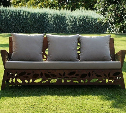 Canapé contemporain - HANAMI - Trackdesign - de jardin / en tissu / avec coussin amovible