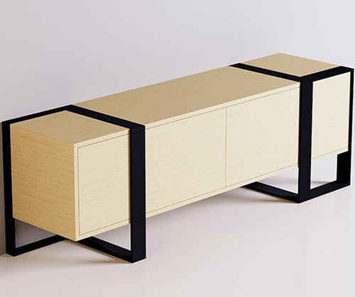 Buffet contemporain - JACKIE - Trackdesign - en chêne / en acier