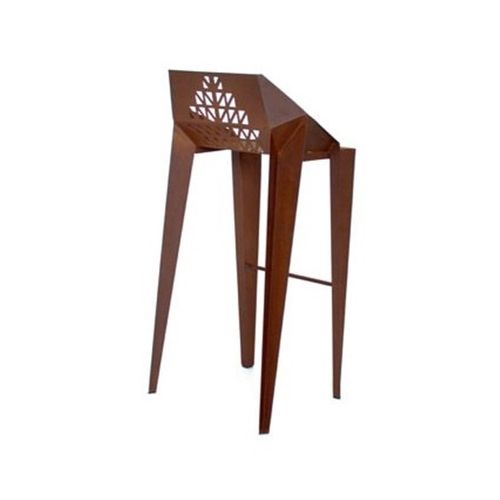 Chaise de bar contemporaine - FOGLIA_002 - Trackdesign - d'intérieur / en acier COR-TEN® / avec piètement en métal