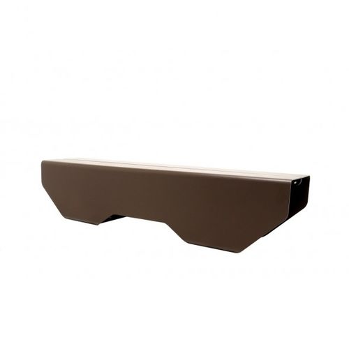 Banc public contemporain - TUNNEL - Trackdesign - en acier COR-TEN® / sans dossier / sans accoudoirs