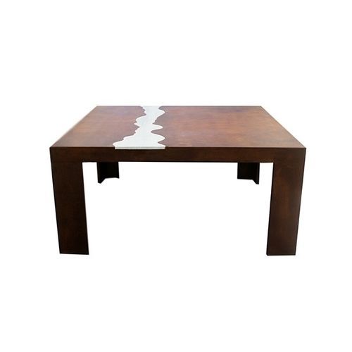 Table contemporaine - TIVOLI - Trackdesign - en marbre / avec piètement en acier COR-TEN® / rectangulaire