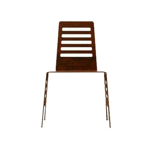 Chaise contemporaine - CUT  - Trackdesign - de jardin / d'intérieur / en acier COR-TEN®