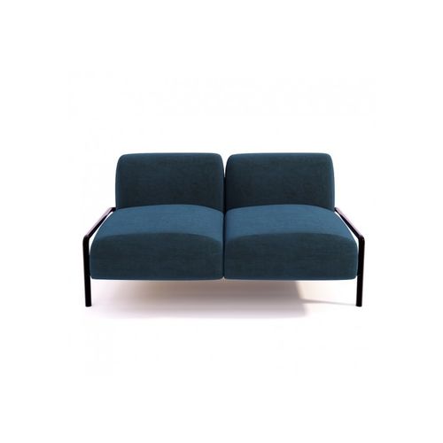 Canapé contemporain - QUIES  - Trackdesign - en tissu / sans accoudoirs / bleu