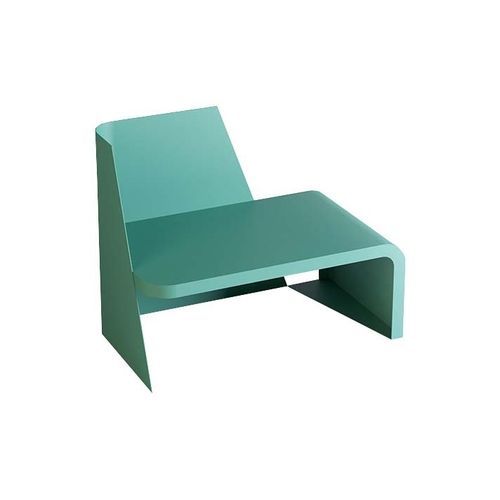 Méridienne contemporaine - REA - Trackdesign - en acier / avec piètement en métal / bleue