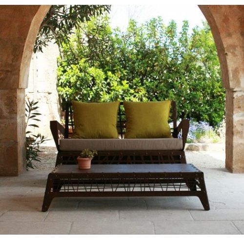 Canapé contemporain - MIKADO - Trackdesign - de jardin / en tissu / avec coussin amovible