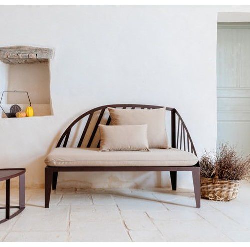 Canapé contemporain - OBLÌ - Trackdesign - de jardin / en tissu / avec coussin amovible
