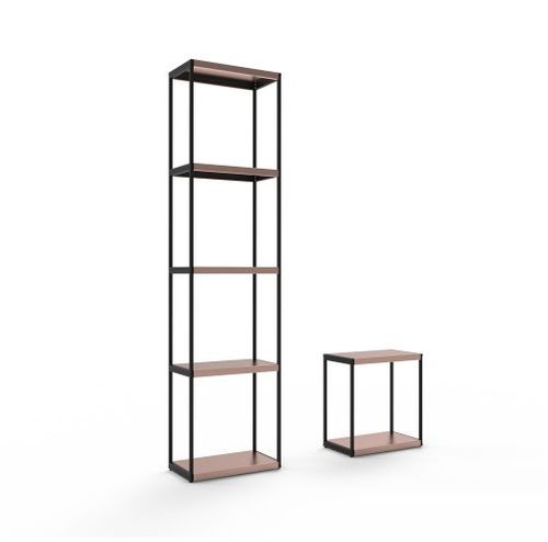 Étagère modulable - SISTEMA - Trackdesign - contemporaine / en acier / en cuivre brossé