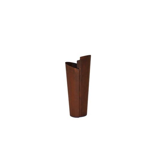 Vase contemporain - INCASTRO - Trackdesign - en acier COR-TEN® / fait main / à poser au sol