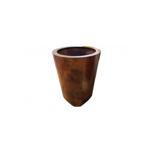 Jardinière en acier COR-TEN® - WAVE  - Trackdesign - ronde / contemporaine / pour les zones urbaines