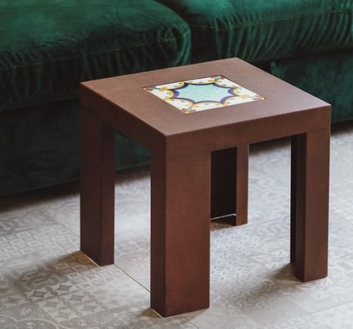 Table basse contemporaine - UGO - Trackdesign - en acier COR-TEN® / avec piètement en acier / carrée