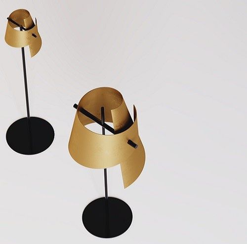 Lampe sur pied - COCHLEA - Trackdesign - en acier peint / contemporaine / sans fil