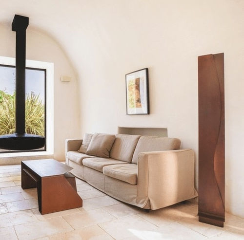 Lampe sur pied - ESSE 001 - Trackdesign - en acier COR-TEN® / contemporaine / sans fil