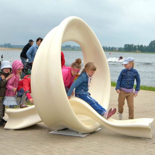 Toboggan droit - CITY ALPHABET  Q - Astrini Design - pour aire de jeux